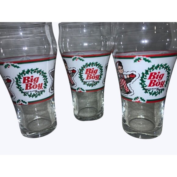 Big Boy Restaurant and Bakery Christmas snow angel Drinking Glasses - Picture 4 of 6